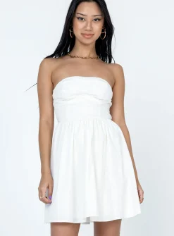 Princess Polly Stellia Mini Dress  White Outlet