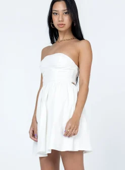 Princess Polly Stellia Mini Dress  White Outlet