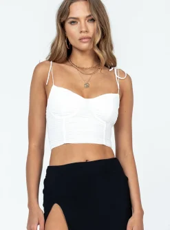 Princess Polly Stephano Top  White Cheap