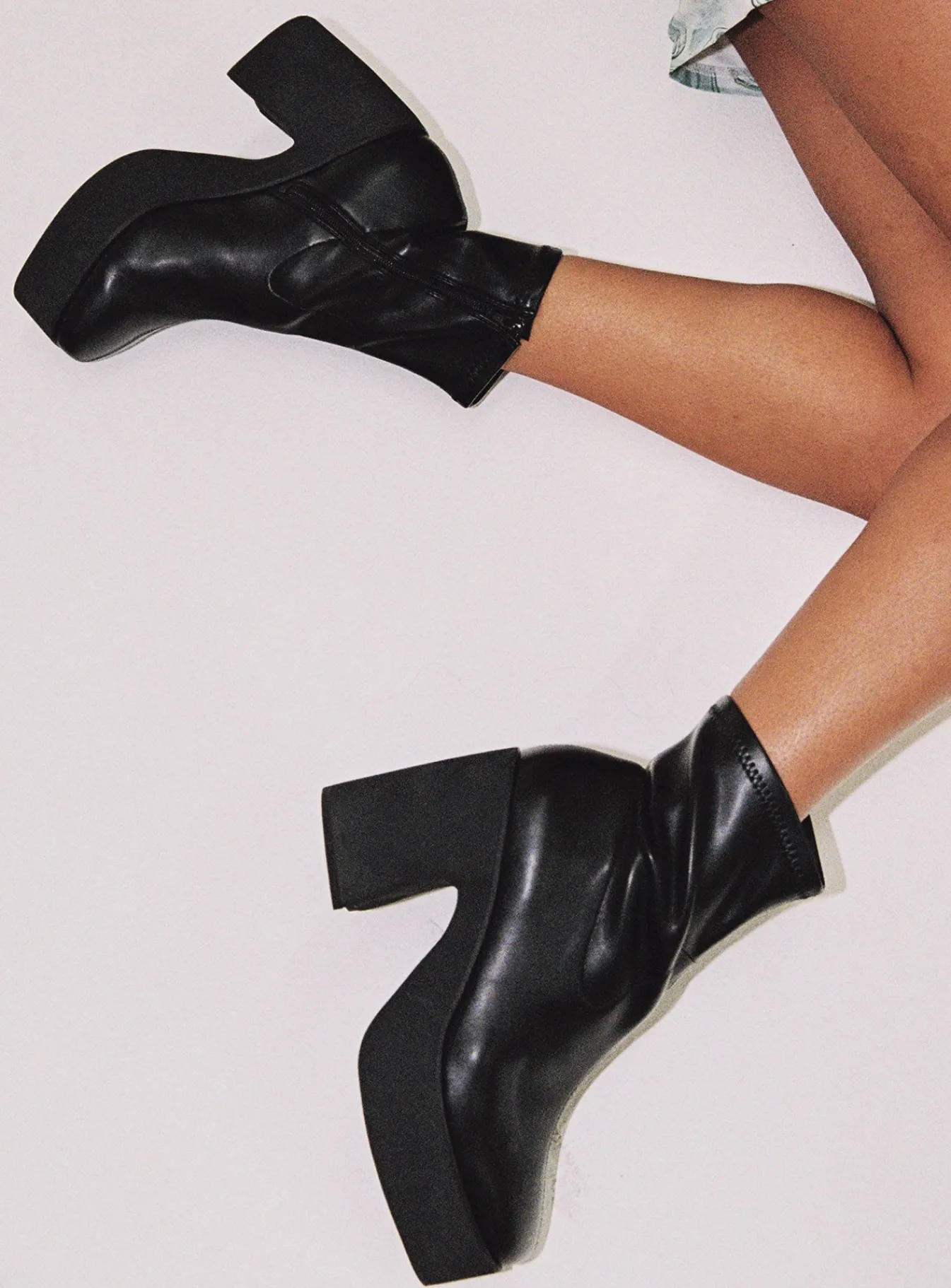 Princess Polly Stillwater Platform Boots Black Shop