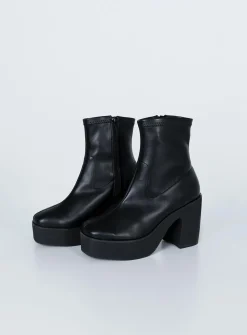Princess Polly Stillwater Platform Boots Black Shop