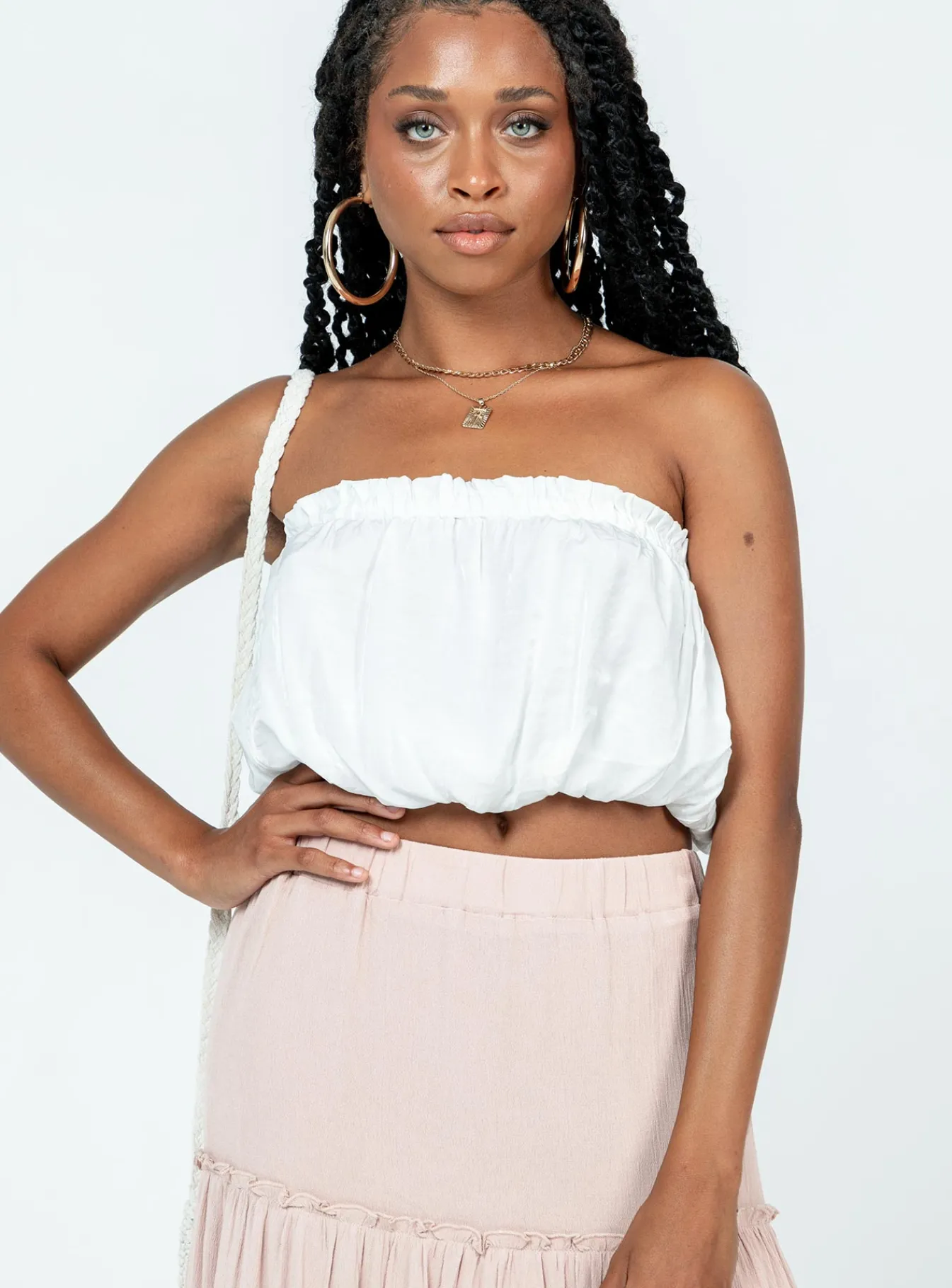 Princess Polly Stockard Strapless Top White Store