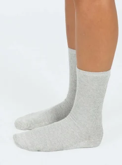 Princess Polly Strand Socks Grey Fashion