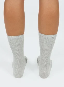 Princess Polly Strand Socks Grey Fashion