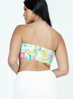 Princess Polly Stretford Strapless Top Multi Hot