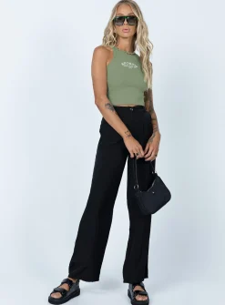 Princess Polly Striker Tank Top Sage Sale