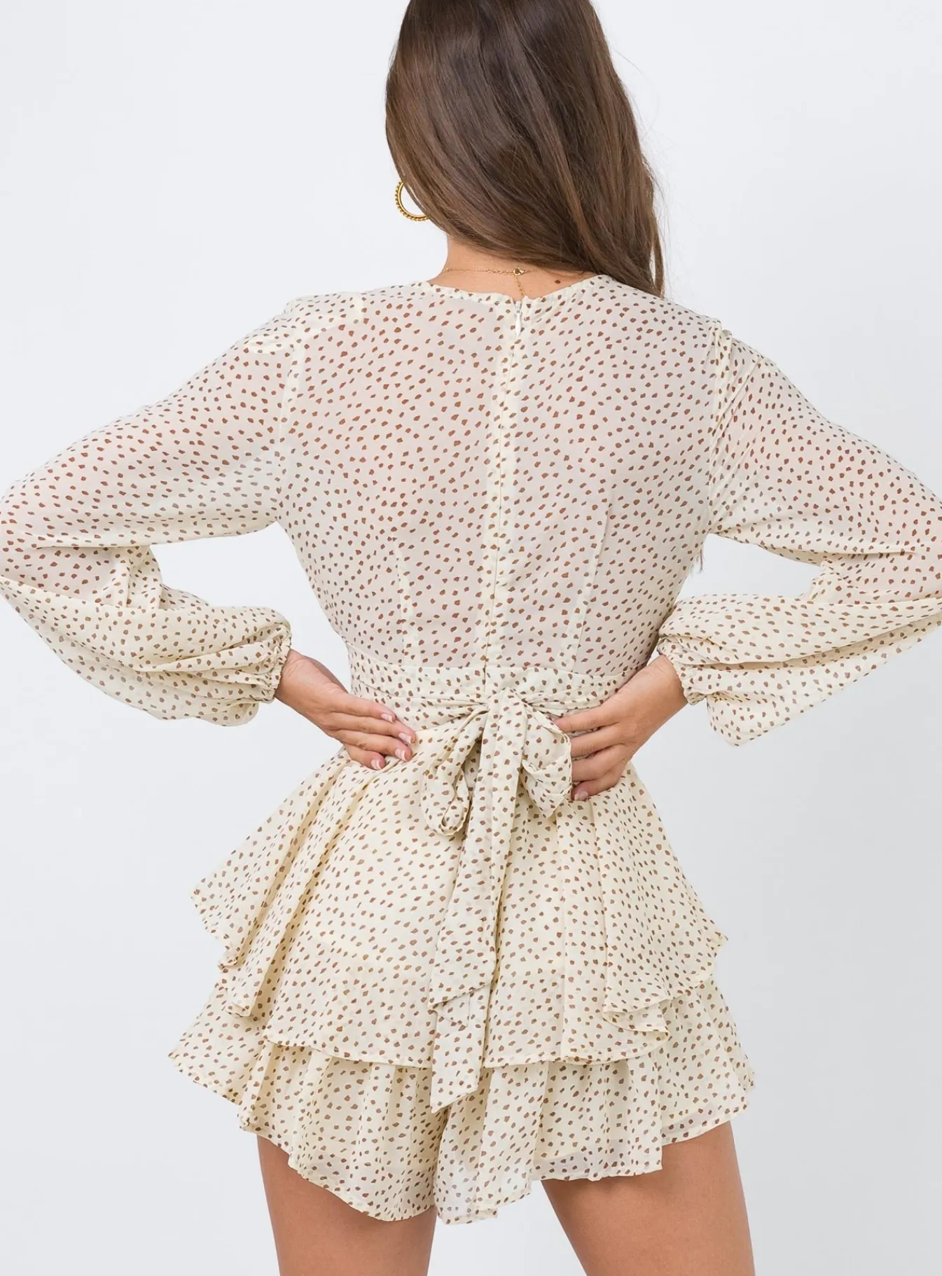 Princess Polly String Of Love Romper Beige Store