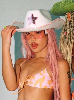 Princess Polly Stunner Cowboy Hat  White Online