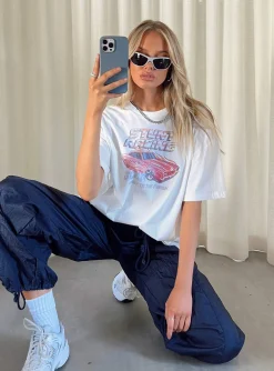 Princess Polly Stunt Racer Tee  Ivory Outlet