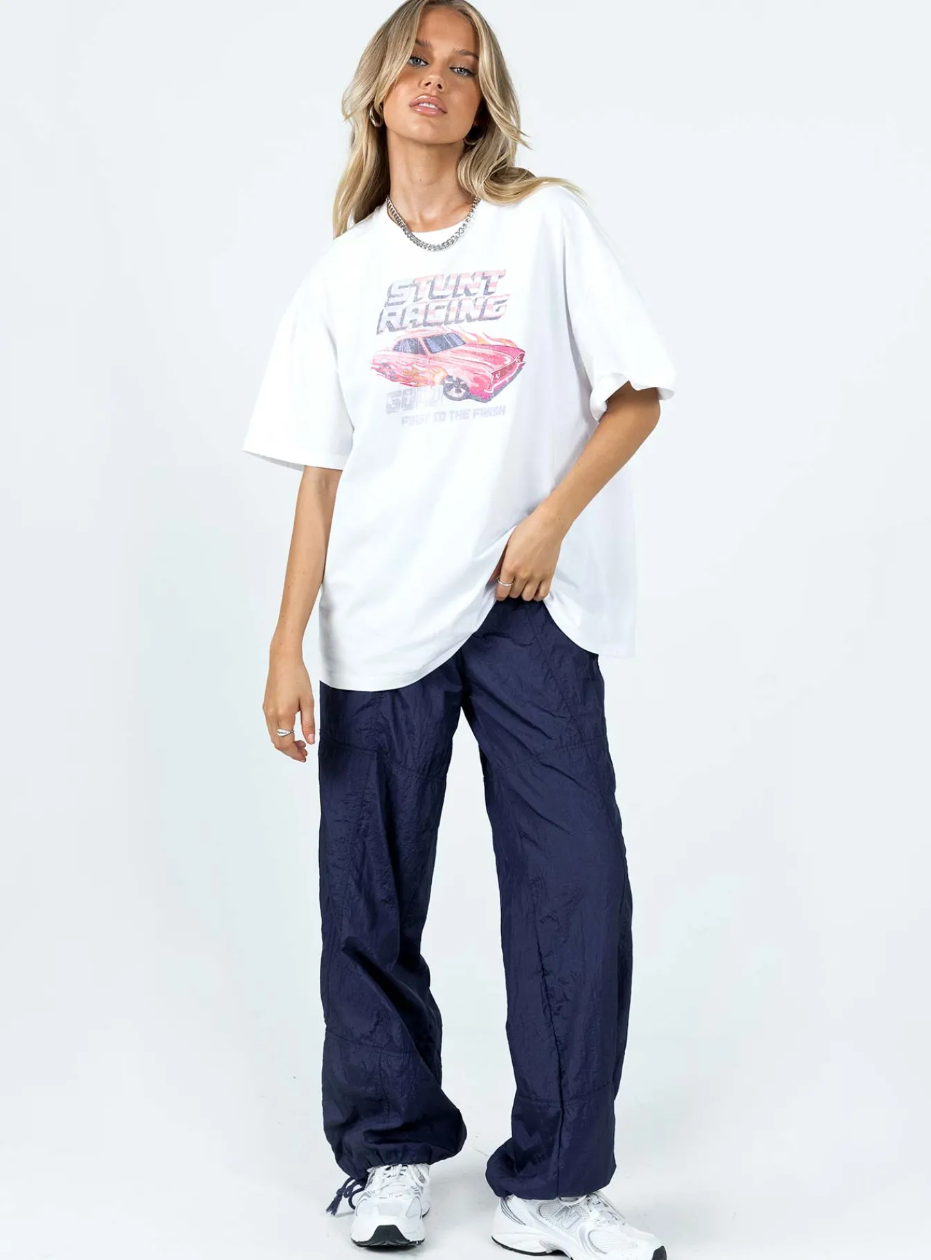 Princess Polly Stunt Racer Tee Ivory Outlet