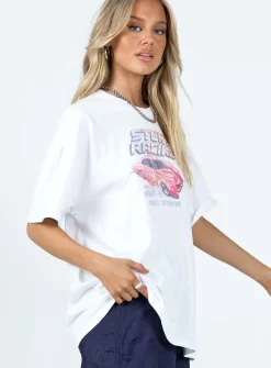 Princess Polly Stunt Racer Tee Ivory Outlet