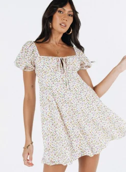Princess Polly Sudarso Mini Dress  Yellow Floral Fashion