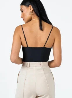 Princess Polly Sudol Bodysuit Black Clearance