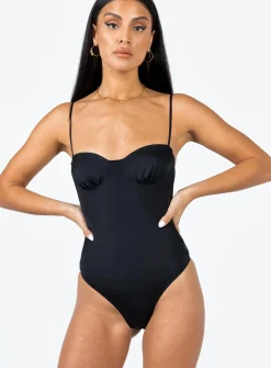Princess Polly Sudol Bodysuit Black Clearance