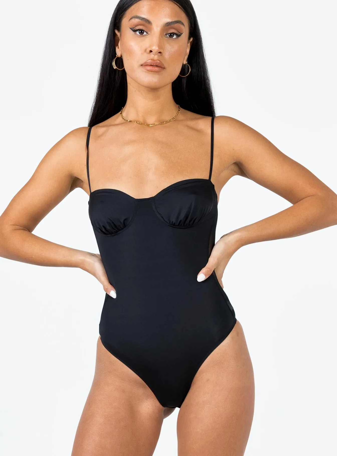Princess Polly Sudol Bodysuit Black Clearance