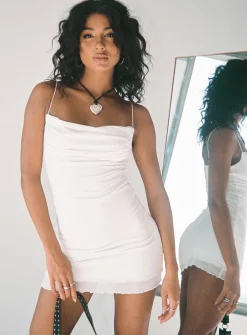 Princess Polly Sugar Mini Dress  White Flash Sale