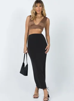 Princess Polly Suki Top  Brown Outlet