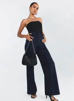 Princess Polly Sultan Pants Navy Cheap