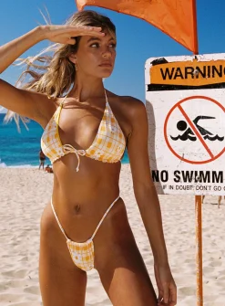 Princess Polly Summer Bikini Bottomscheck   Yellow Online