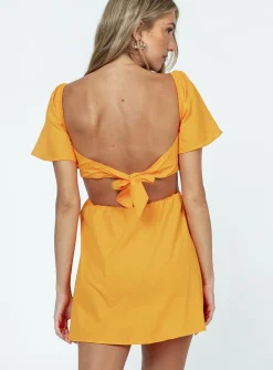 Princess Polly Summer Nights Mini Dress Orange Hot