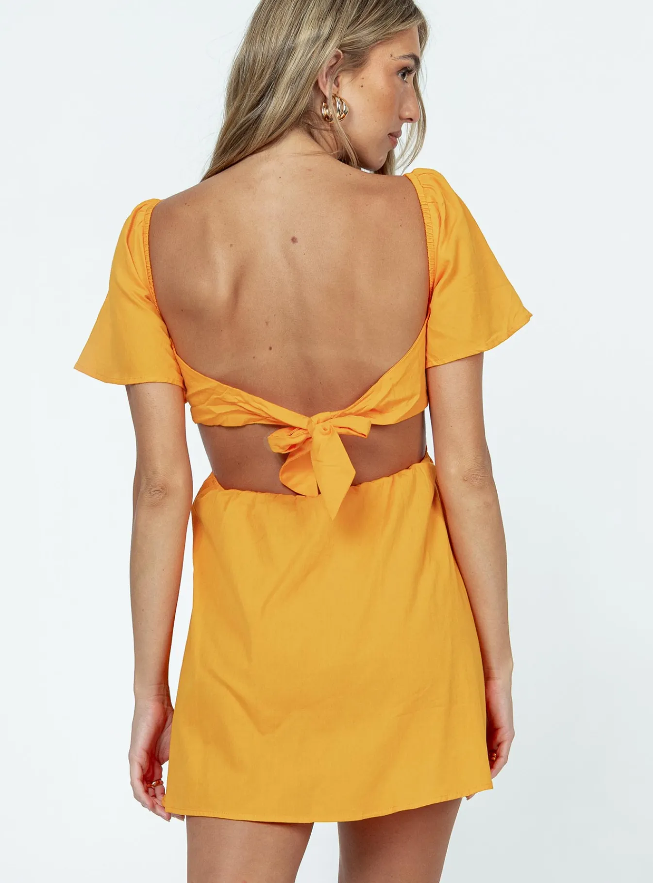 Princess Polly Summer Nights Mini Dress Orange Hot