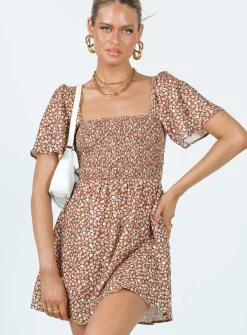 Princess Polly Summer Nights Mini Dressfloral   Brown Online