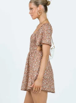 Princess Polly Summer Nights Mini Dressfloral Brown Online