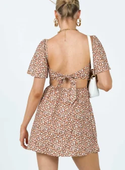 Princess Polly Summer Nights Mini Dressfloral Brown Online
