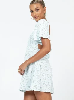 Princess Polly Summer Nights Mini Dressfloral   Blue Store