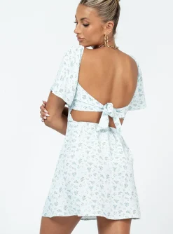 Princess Polly Summer Nights Mini Dressfloral   Blue Store