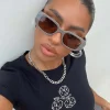 Princess Polly Summerside Sunglasses  Brown Online