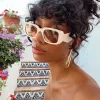Princess Polly Summerside Sunglasses  Cream Fashion