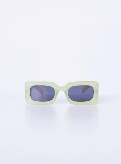 Princess Polly Sunset Daze Sunglasses Green Sale
