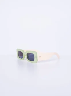 Princess Polly Sunset Daze Sunglasses Green Sale