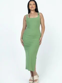 Princess Polly Suzie Maxi Dress  Green Cheap