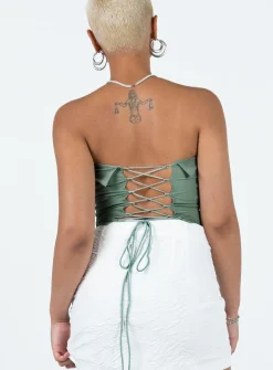 Princess Polly Swans Corset Mint Green Cheap
