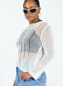 Princess Polly Sweeney Sweater White Online