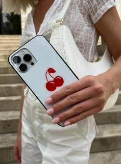 Princess Polly Sweet Cherry Iphone Case   White / Red Discount