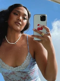 Princess Polly Sweet Cherry Iphone Case White / Red Discount