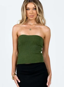 Princess Polly Sycamore Tube Top  Green Discount