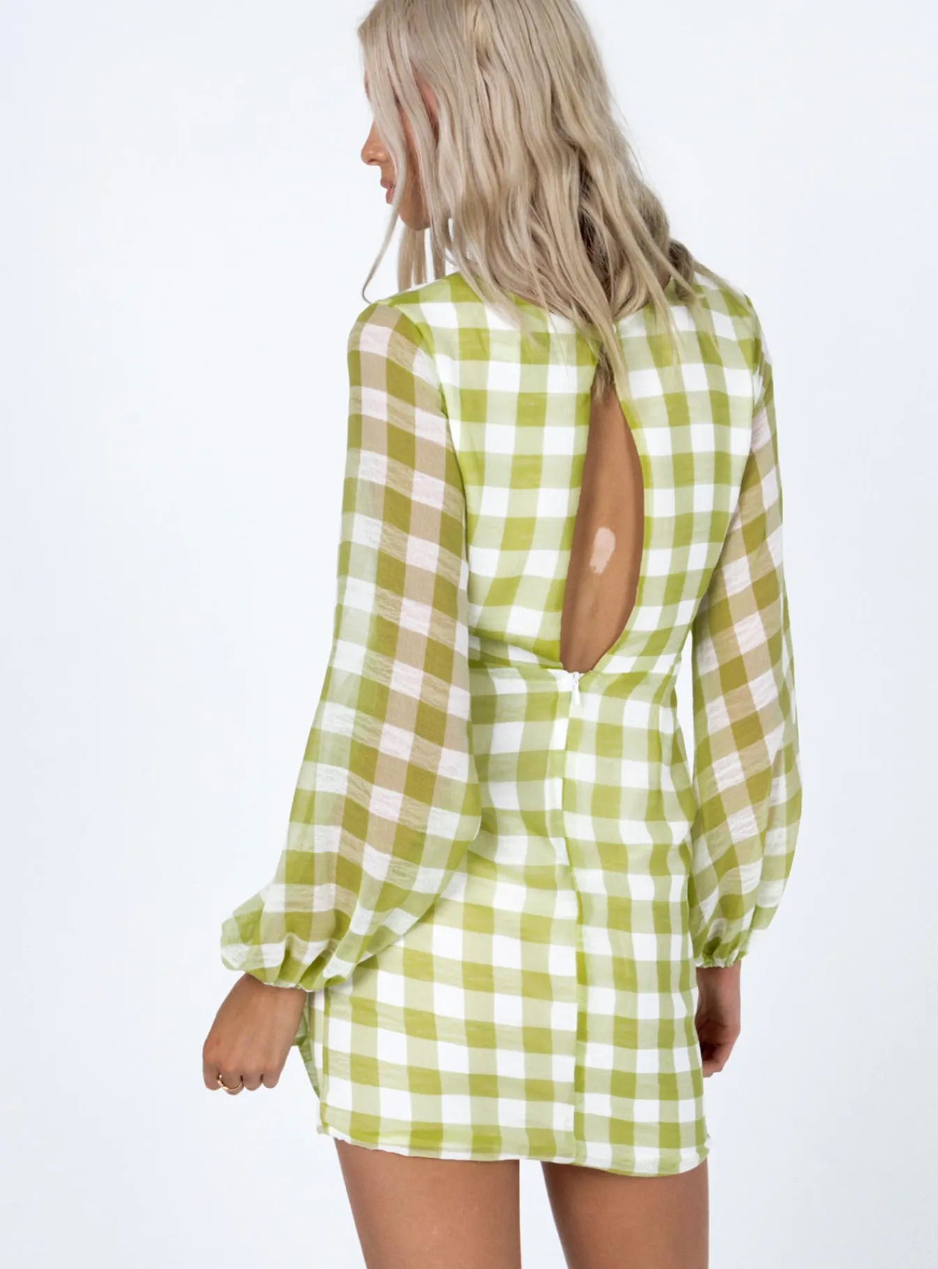 Princess Polly Sylas Mini Dress/ White Green Store