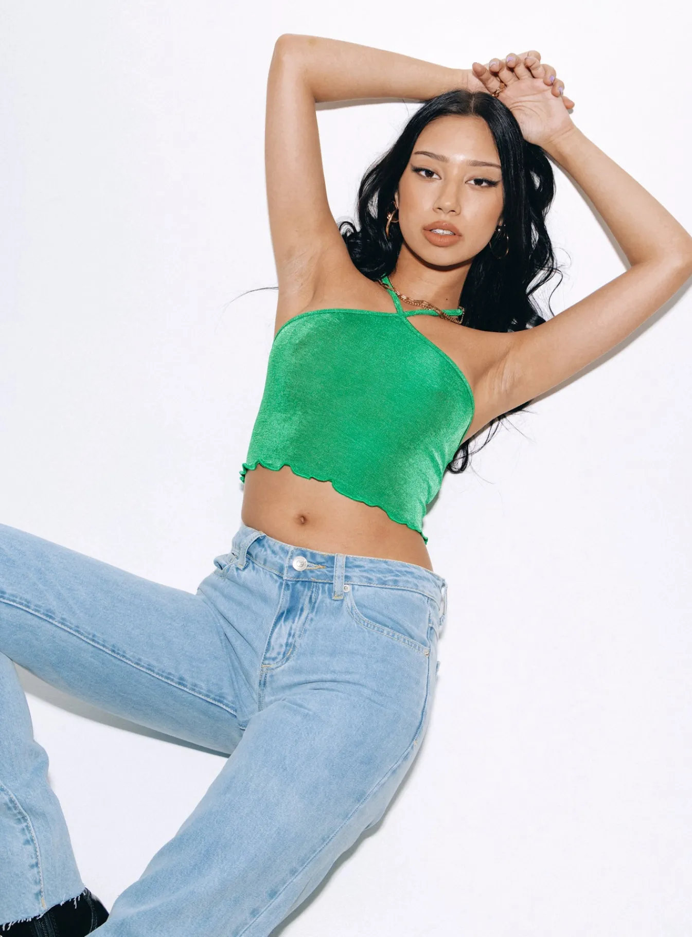 Princess Polly Sylvester Top Green Best