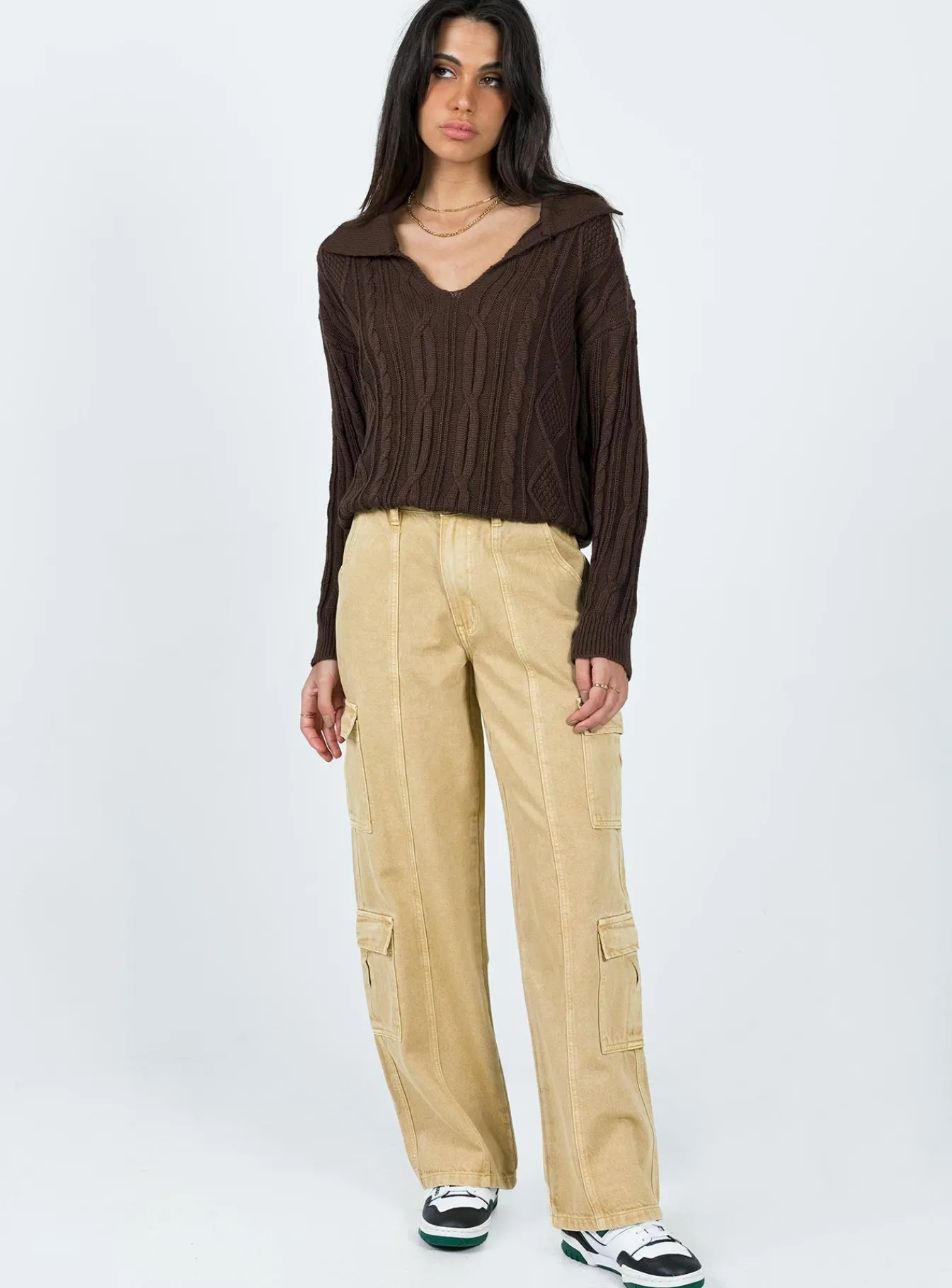 Princess Polly Symons Sweater Brown Best