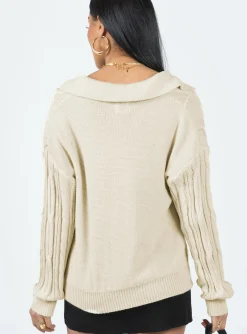 Princess Polly Symons Sweater Cream Store