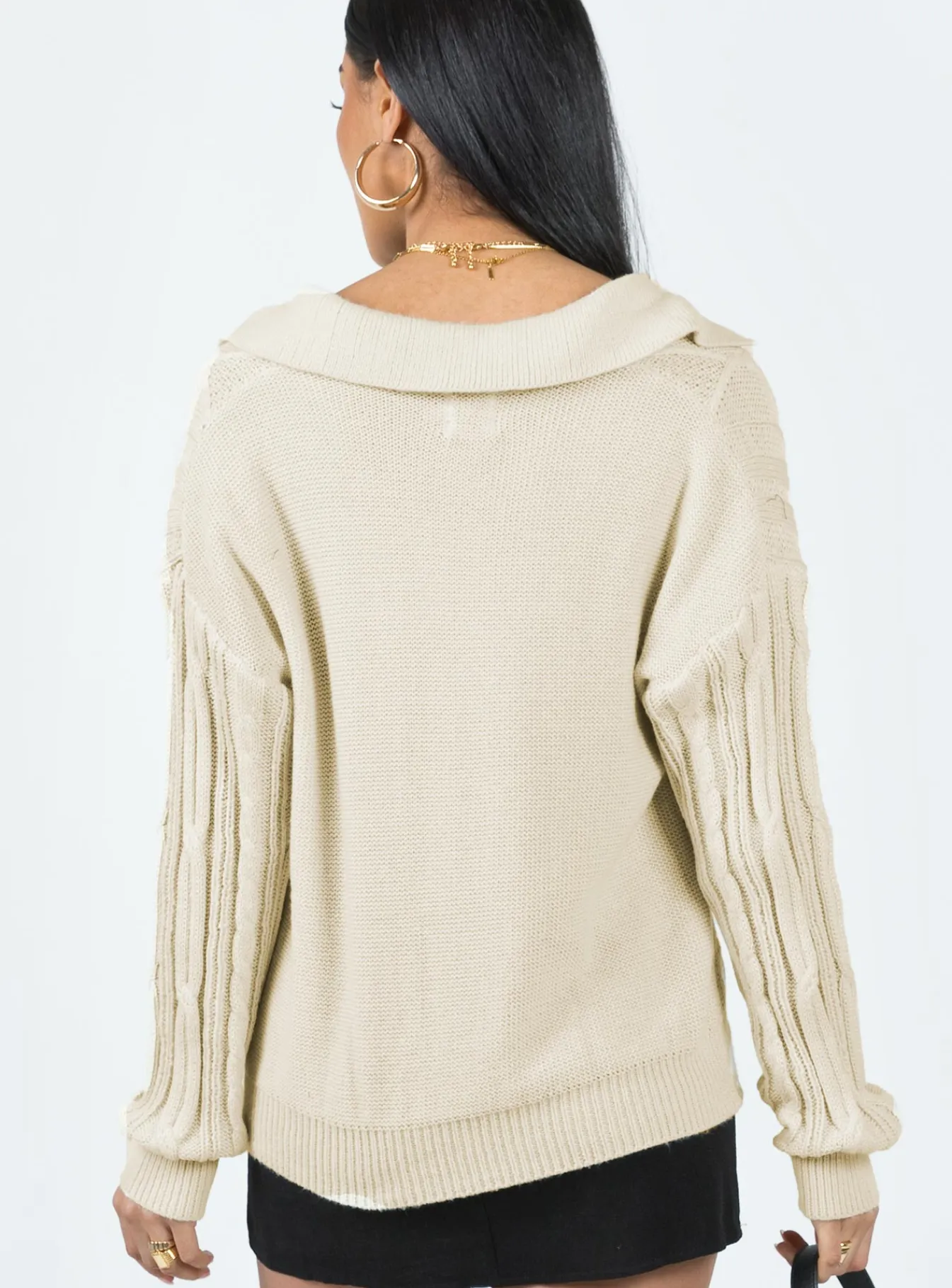 Princess Polly Symons Sweater Cream Store