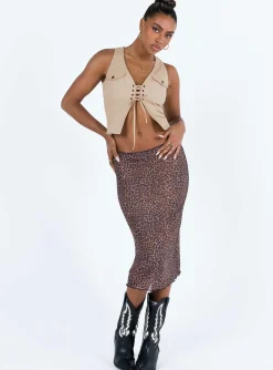 Princess Polly Synto Vest Top  Taupe Best Sale