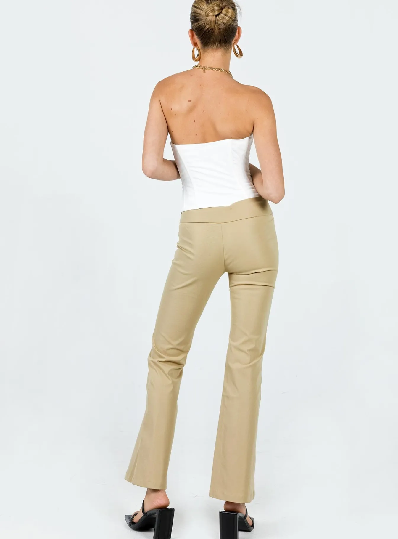 Princess Polly Tabithia Low Rise Pants Beige Best
