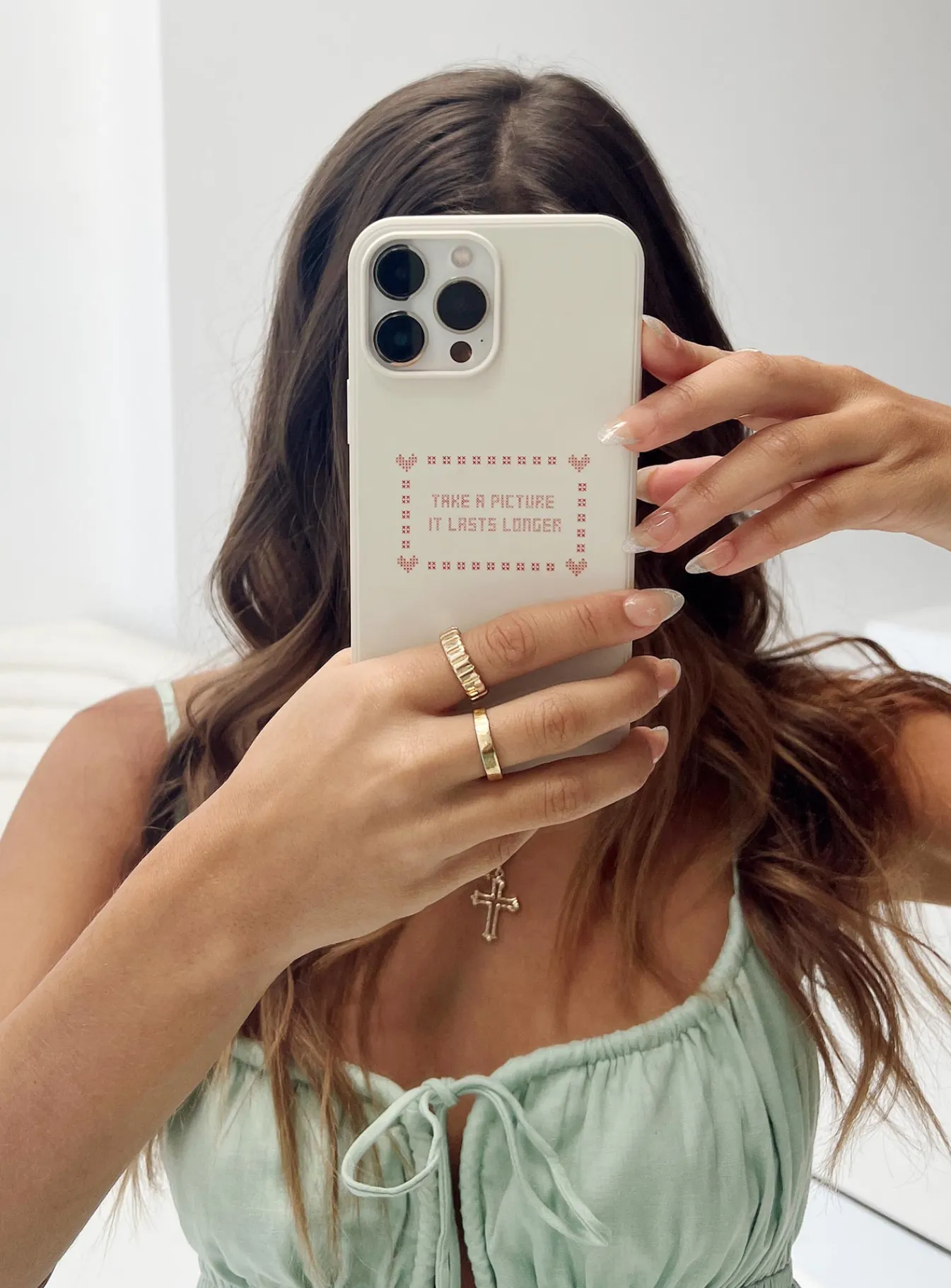 Princess Polly Take A Pic Iphone Case White Shop