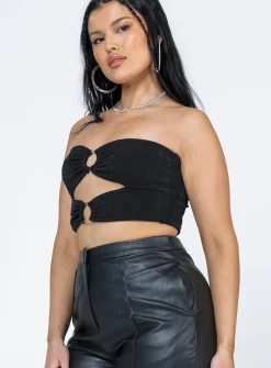 Princess Polly Takeover Top Black Store
