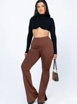 Princess Polly Tala Pants  Brown Sale